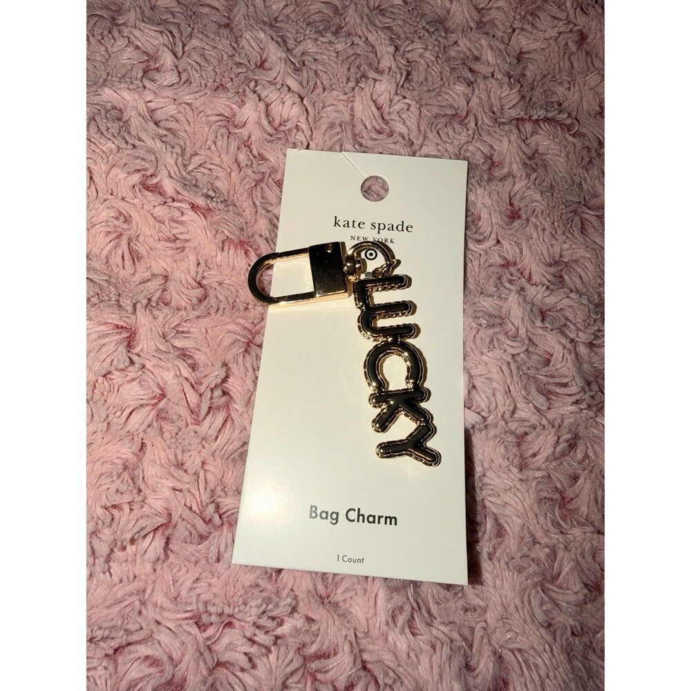 NWT Kate Spade new york x Target Gold Lucky Bag Charm Key chain Purse Clip
